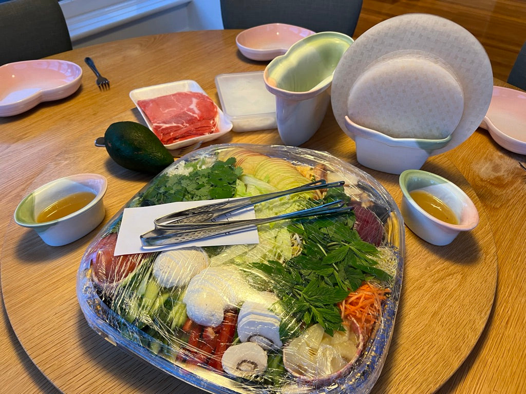 Share Platter: Korean-Style Vietnamese Rice Paper Rolls
