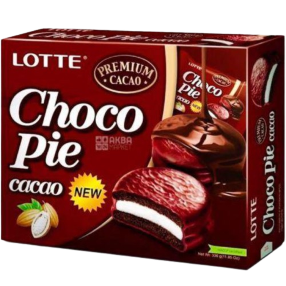 Lotte Choco Pie (Cacao 12 Pack)