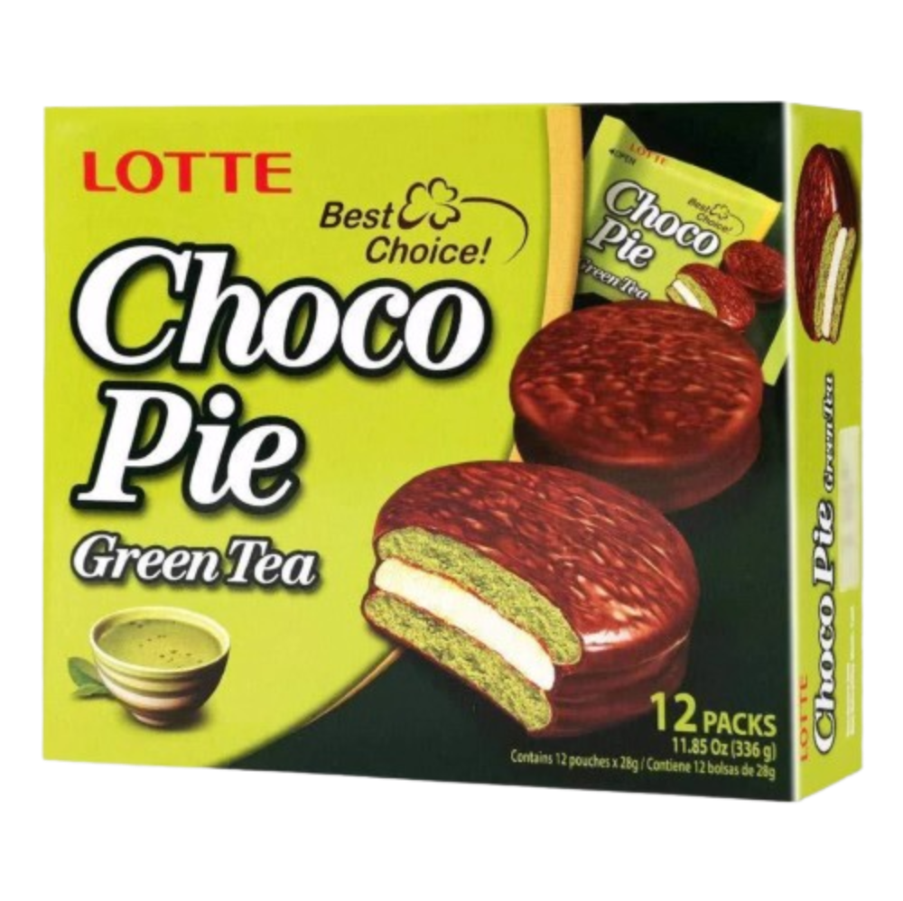 Lotte Choco Pie (Green Tea 12 Pack)