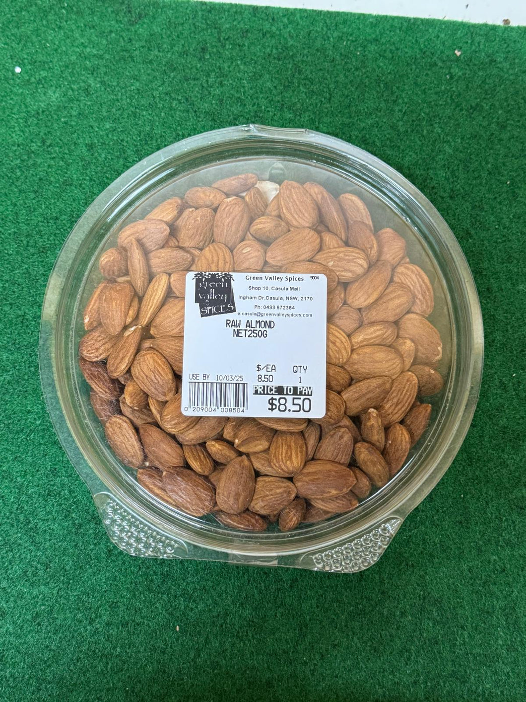 Raw Almonds 250g