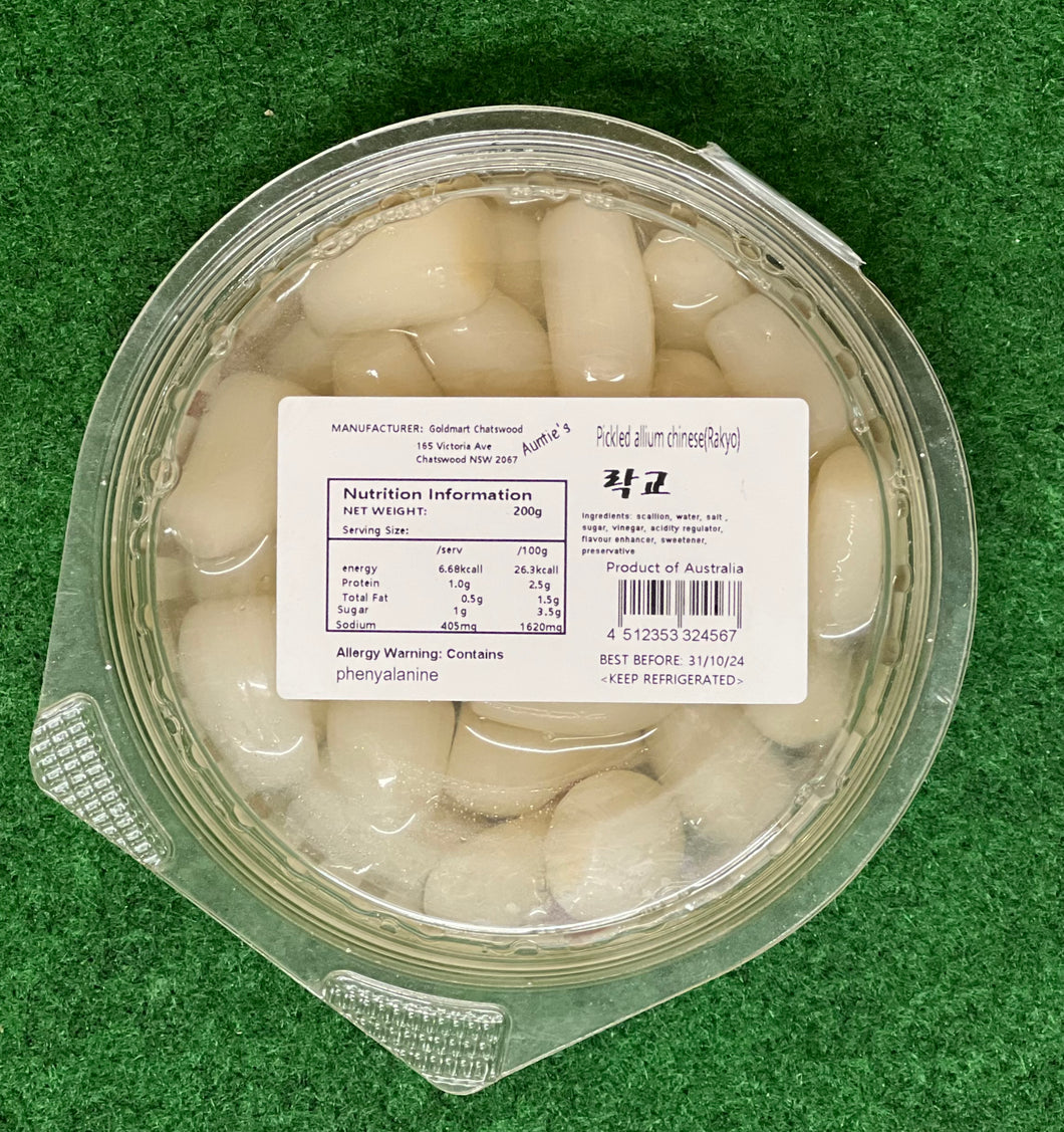 Auntie's Pickled allium chinese (Rakyo 락교) 200g