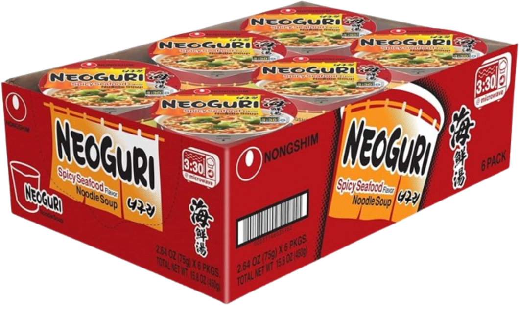 Neoguri Cup Noodle Soup (6 Pack)