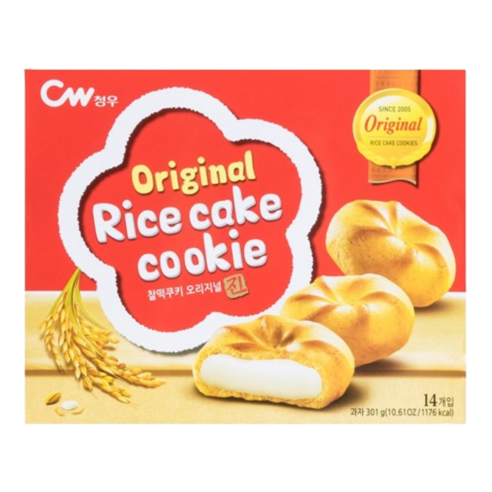 Chung Woo Original Rice Cake Cookie (12 Pack)