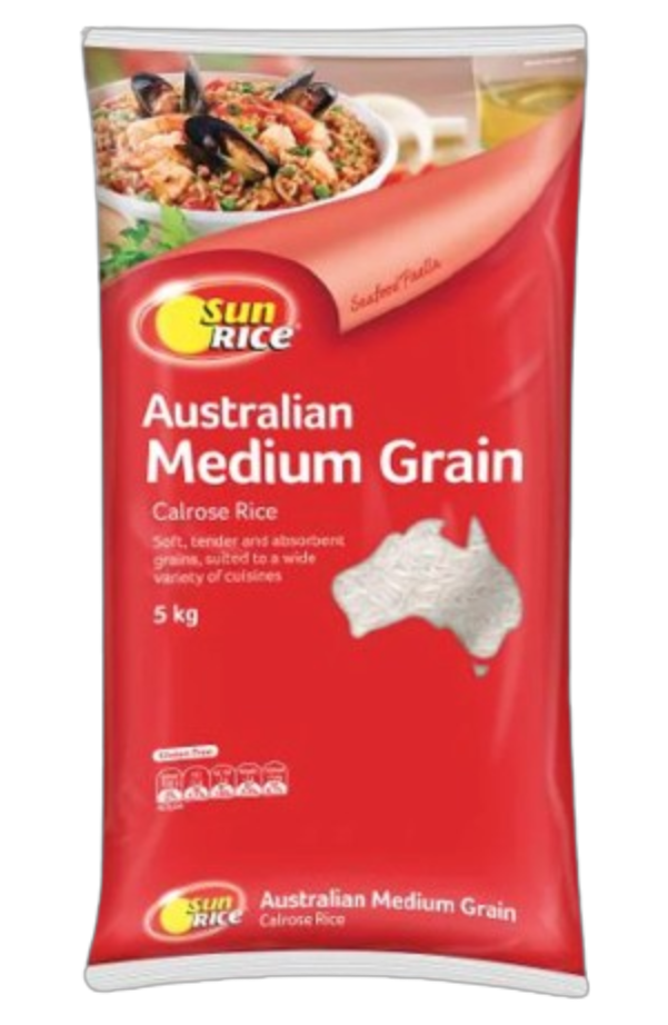 Sun Rice Calrose Medium Grain Rice 5kg