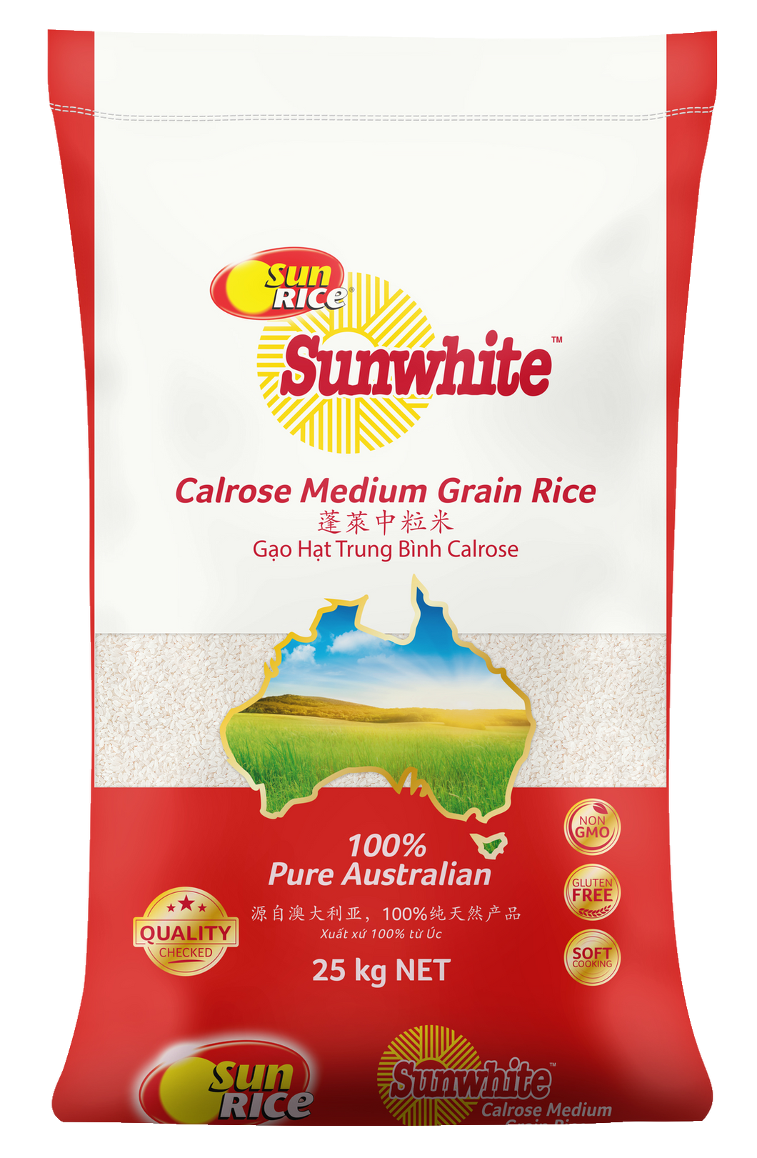 Sun Rice Calrose Medium Grain Rice 10kg