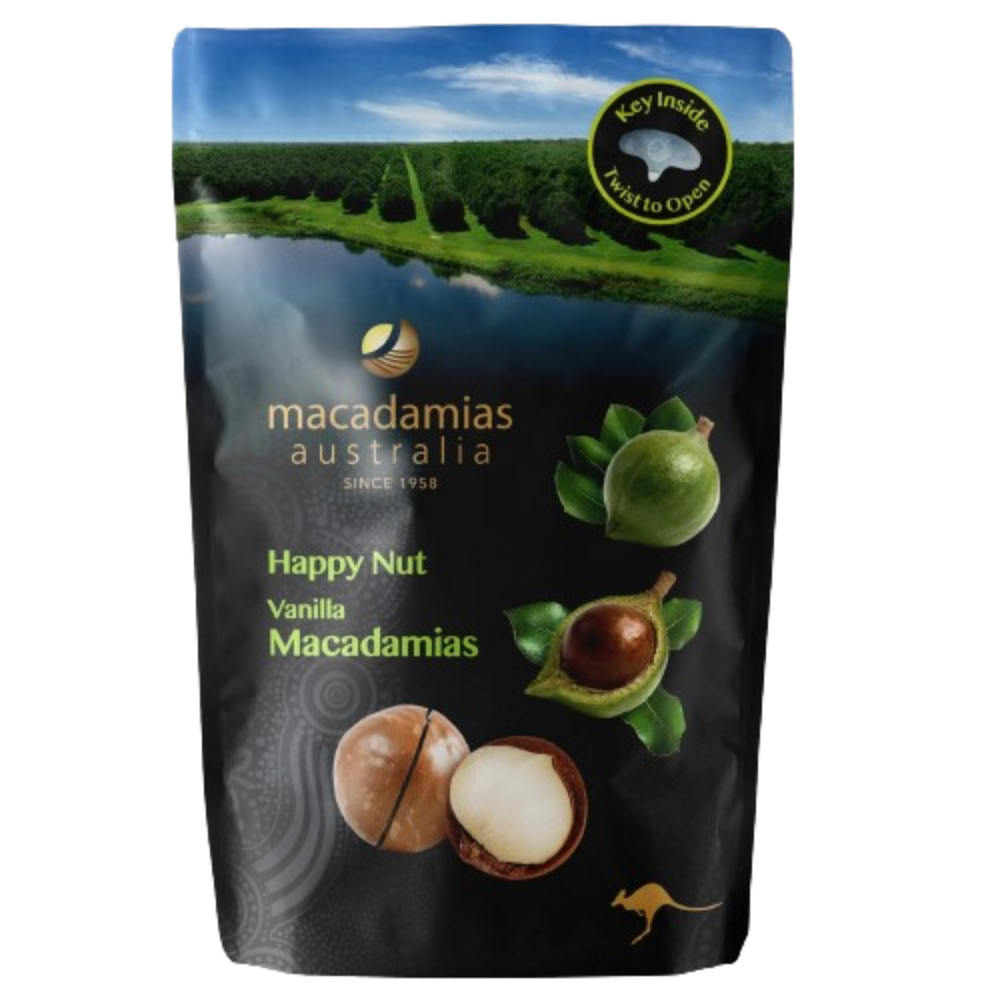 Macadamias Australia, Happy Nut (Vanilla Macadamias)